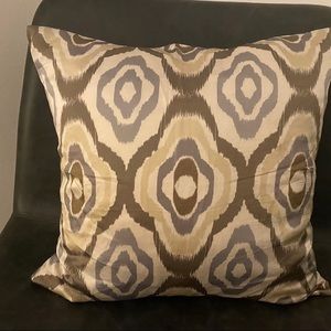 (2) West Elm Silk 20”x20” Pillows With Down Feather Inserts